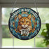 Cat Ginger Memorial Stained Glass Effect Suncatcher